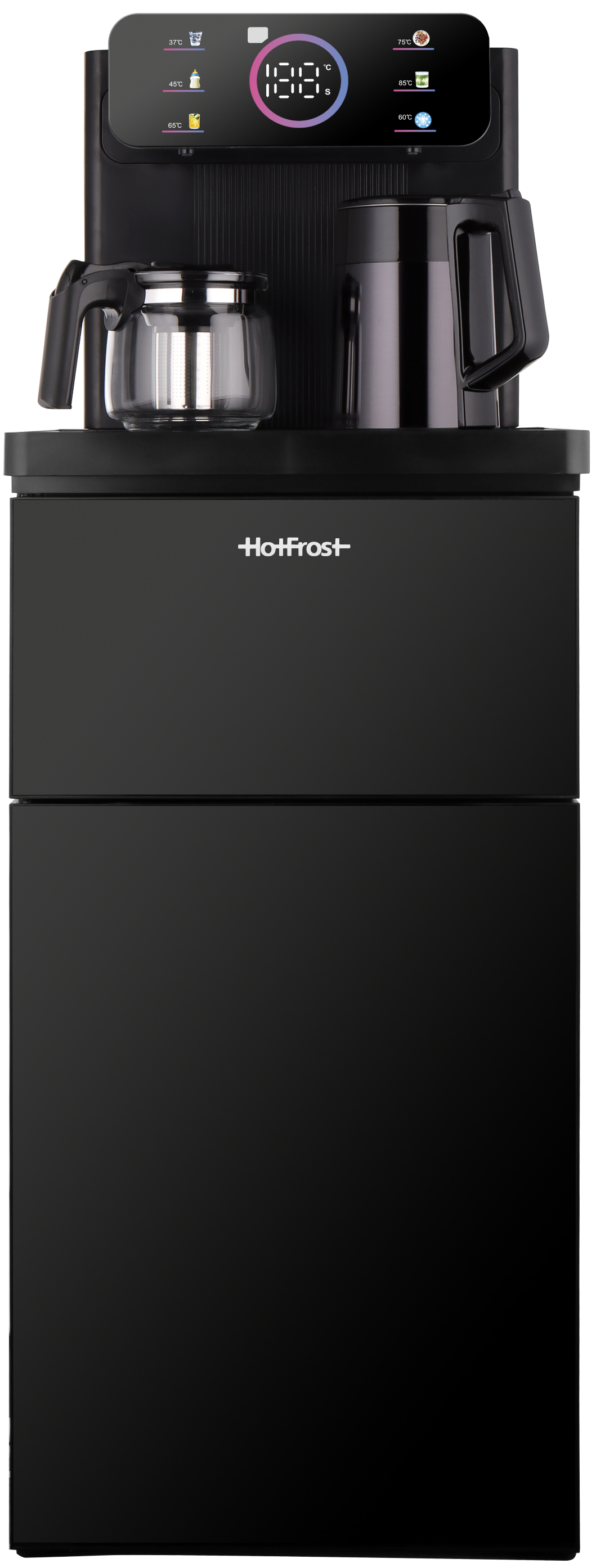 Кулер с чайным столиком Тиабар HotFrost V1275TEA BLACK